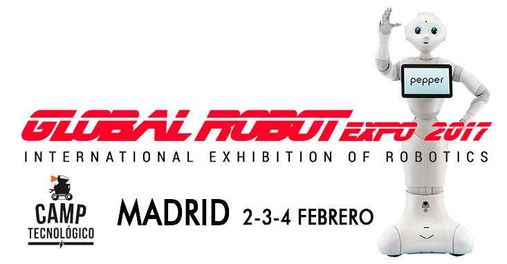 feria de robótica en la Global Robot Expo